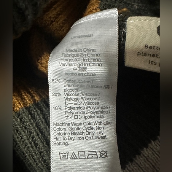 Madewell Thompson Pocket Pullover Sweater Arctic Ice Stripe Size XS - Picture 6 of 8